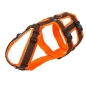 Preview: annyx Brustgeschirr Safety Protect leuchtorange/braun