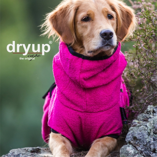 Dryup Cape Hundebademantel pink