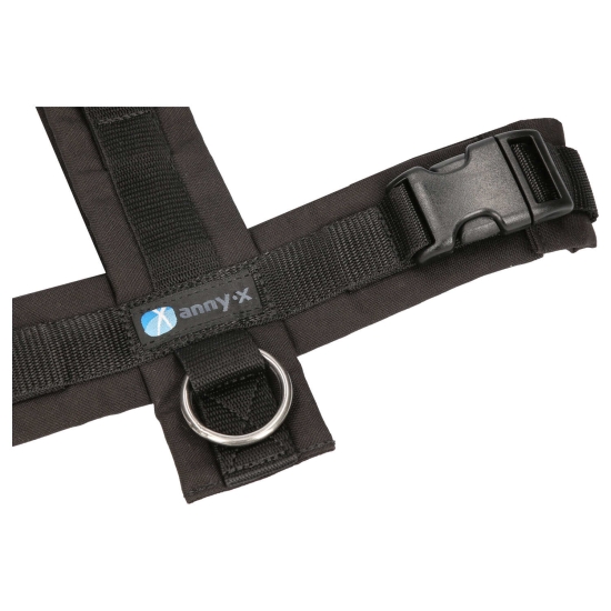 Preview: annyx Brustgeschirr Fun schwarz/schwarz