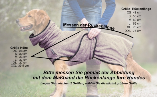 Dryup Cape Hundebademantel bilberry lila