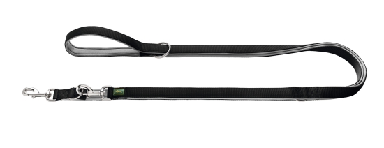 Hunter Verstellbare Führleine Neopren schwarz/grau