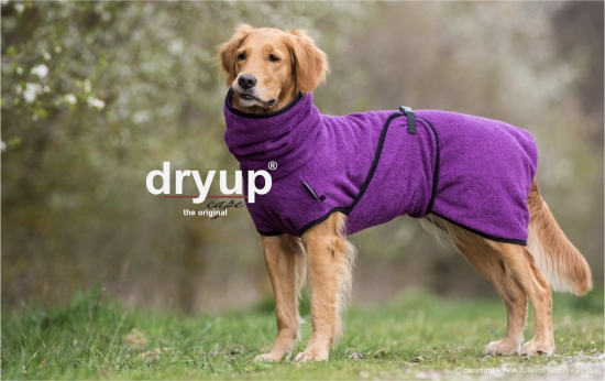 Dryup Cape Hundebademantel bilberry lila