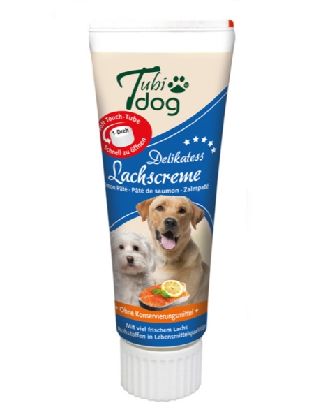 TubiDog Delikatess Lachscreme für Hunde