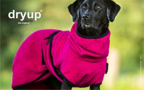 Dryup Cape Hundebademantel pink
