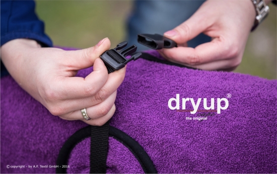 Dryup Cape Hundebademantel bilberry lila