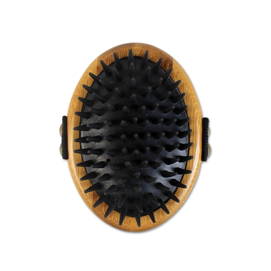 BAMBOO GROOM Striegel mit Gummiborsten