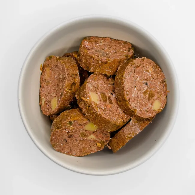 Preview: MyMenue4Dogs Lammwurst mit Brokkoli, Kartoffeln & Heidelbeeren
