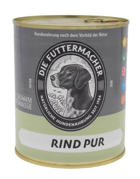 Die Futtermacher Rind Pur – Barfdosen & Reinfleisch-Nassfutter