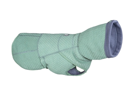 HURTTA Razzle-Dazzle Wende-Fleecepullover grau-grün