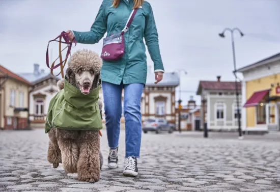 Preview: Hurtta Regenmantel Mudventure Coat – Forest