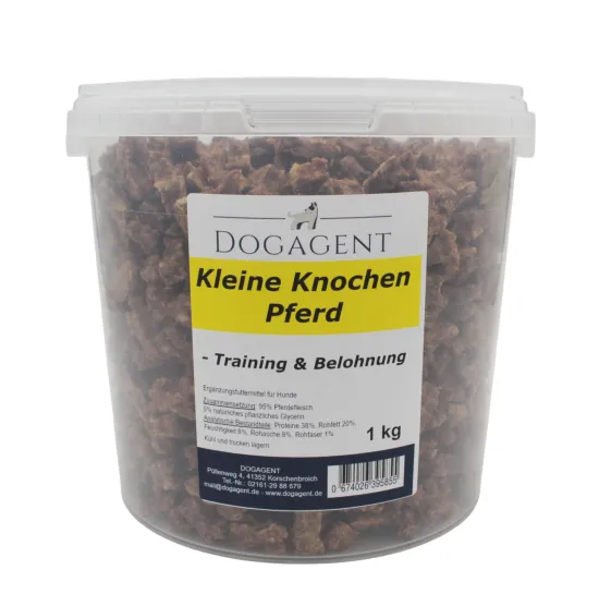 Kleine Knochen aus Pferd – Natürliche Trainingssnacks für Hunde