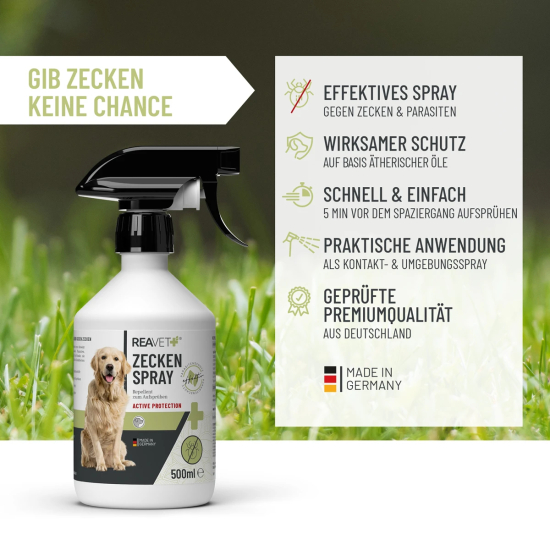 Preview: Zeckenspray 500 ml - zum einfachen Aufsprühen