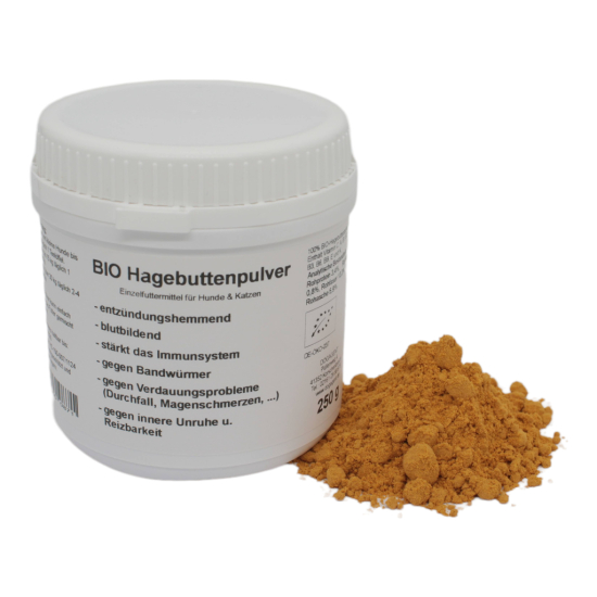 BIO-Hagebuttenpulver für Hunde & Katzen