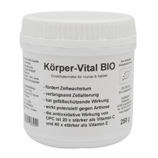 Körper-Vital für Hunde - OPC in BIO-Qualität