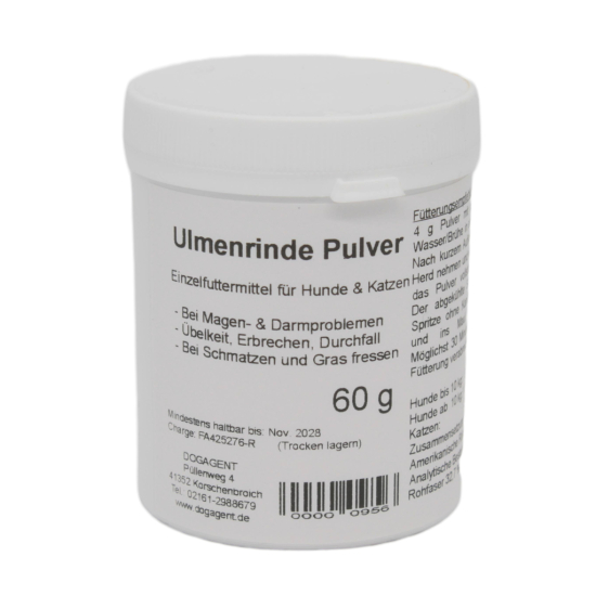 Ulmenrinde Pulver für Hunde