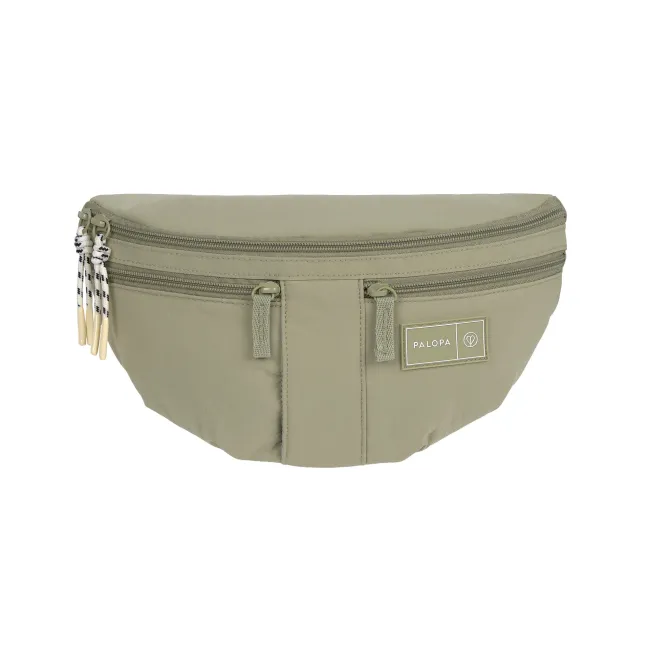 PALOPA Leckerlibeutel Crinkled Emma Pale Olive – Stylische 3-in-1 Gassitasche