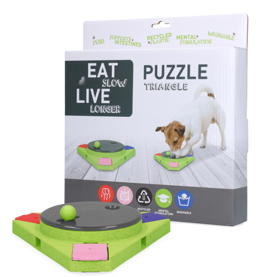 Preview: Eat Slow Live Longer Puzzle Triangle - Intelligenzspielzeug