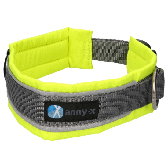 annyx Steckhalsband Protect leuchtgelb/grau