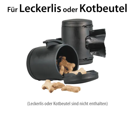 Flexi Multi Box schwarz - Für Leckerlis oder Kotbeutel