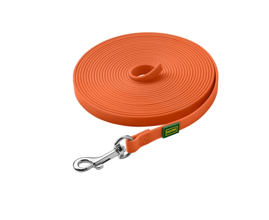HUNTER Schleppleine Convenience Neonorange – Wasserfeste Suchleine ohne Handschlaufe (5m / 12m)