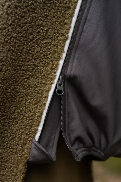 Preview: Pomppa PolarPomppa Hundepullover Mallow (Altrosa) – Warme Fleecejacke mit Reißverschluss