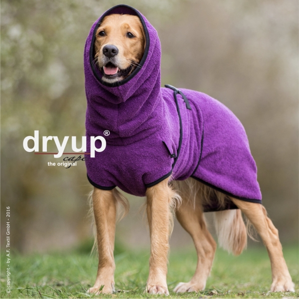 Dryup Cape Hundebademantel bilberry lila