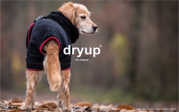 Dryup Cape Hundebademantel schwarz
