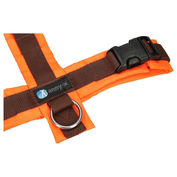 annyx Brustgeschirr Protect leuchtorange/braun