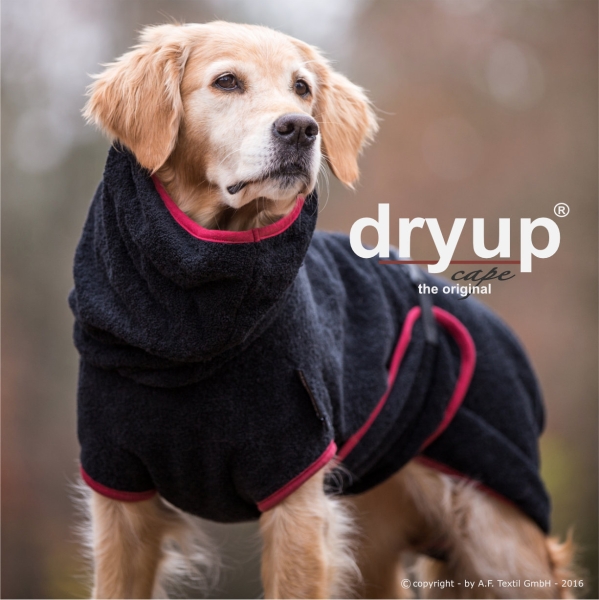 Dryup Cape Hundebademantel schwarz