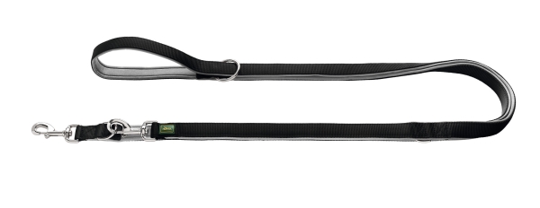 Hunter Verstellbare Führleine Neopren schwarz/grau