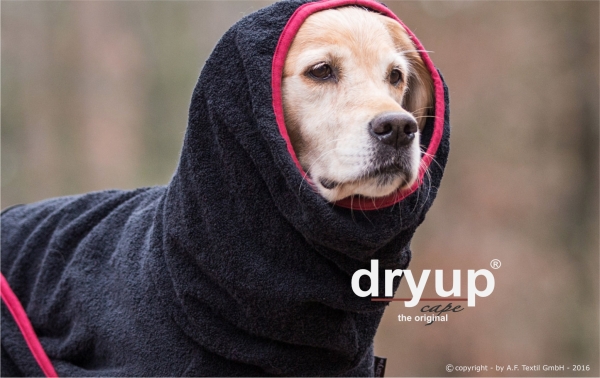 Dryup Cape Hundebademantel schwarz