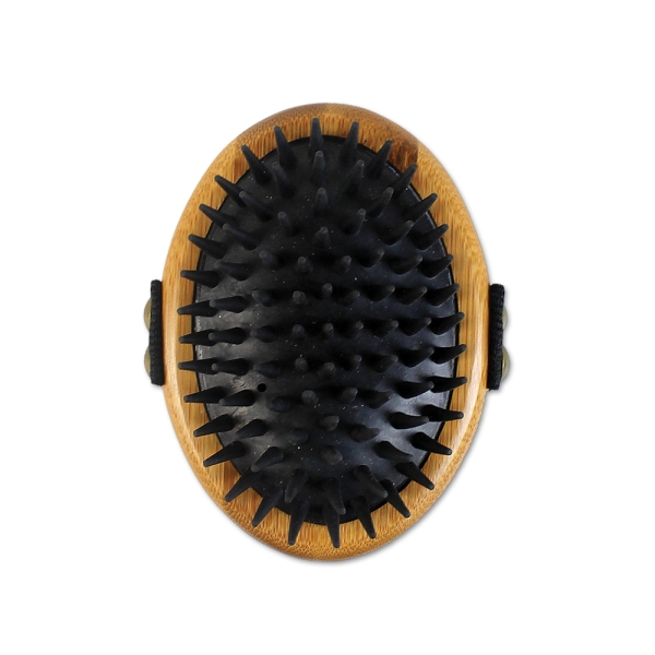 BAMBOO GROOM Striegel mit Gummiborsten