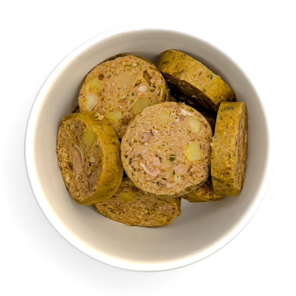 MyMenue4Dogs Hundefutter Hühnerwurst mit Topinapur