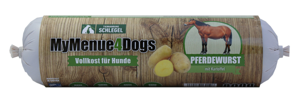 MyMenue4Dogs Hundefutter Pferdewurst