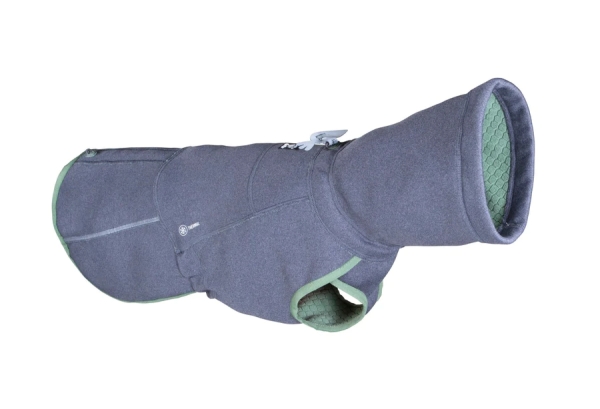 HURTTA Razzle-Dazzle Wende-Fleecepullover grau-grün