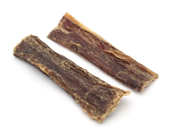 Pferde-Dörrfleisch Flach 12 cm – 100% Pferd Getrockneter Kausnack für Hunde