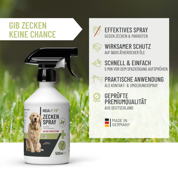 Zeckenspray 500 ml - zum einfachen Aufsprühen