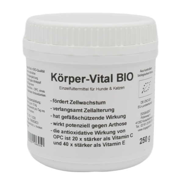 Körper-Vital für Hunde - OPC in BIO-Qualität