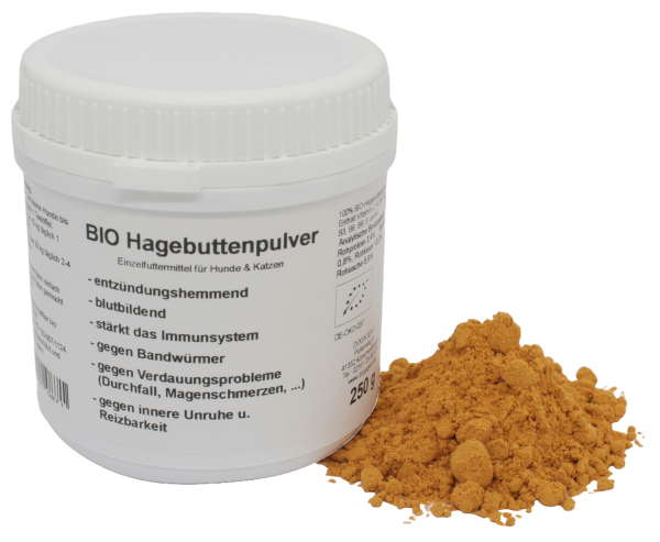 BIO-Hagebuttenpulver für Hunde & Katzen