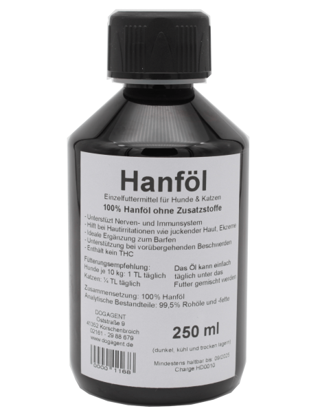Hanföl für Hunde