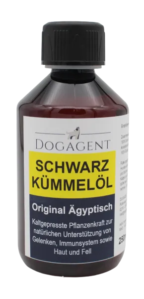 Schwarzkümmelöl für Hunde – Original ägyptisch kaltgepresst und ungefiltert