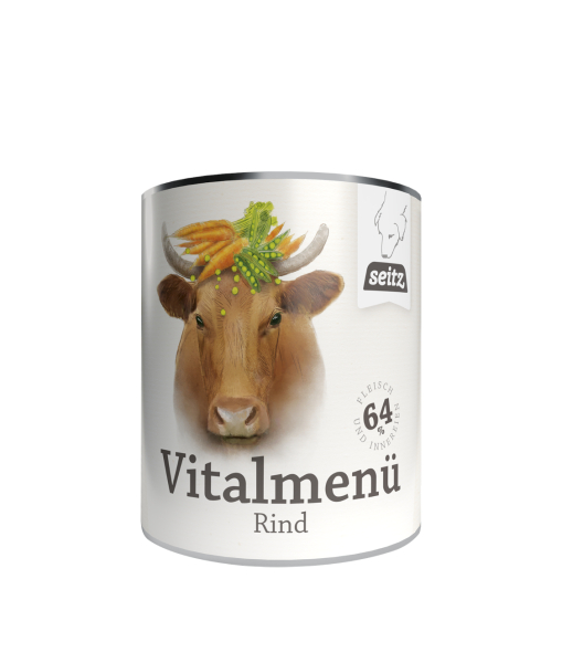 Vitalmenü mit Rind - Nassfutter
