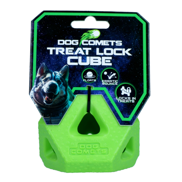 Dog Comets Treat Lock Cube – Robuster Leckerli- & Kauartikel-Spielwürfel