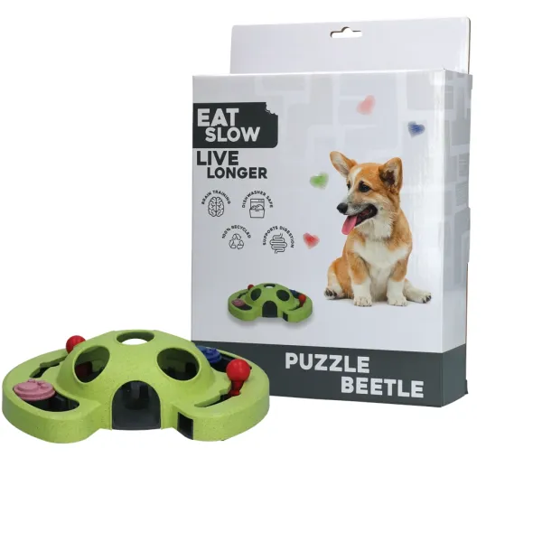 Eat Slow Live Longer Puzzle Beetle - Intelligenzspielzeug