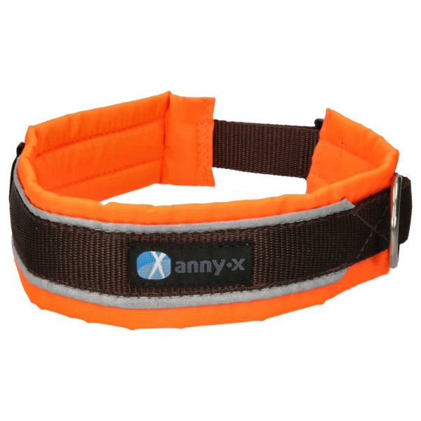 annyx Steckhalsband Protect leuchtorange/braun