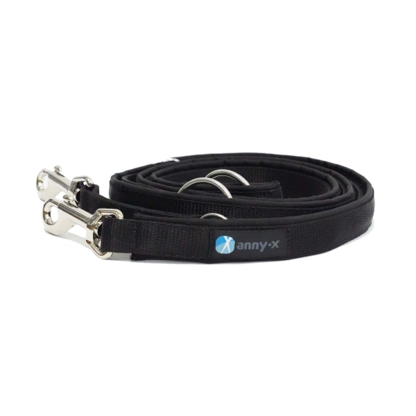 annyx Führleine Classic Bolt Fun schwarz/schwarz
