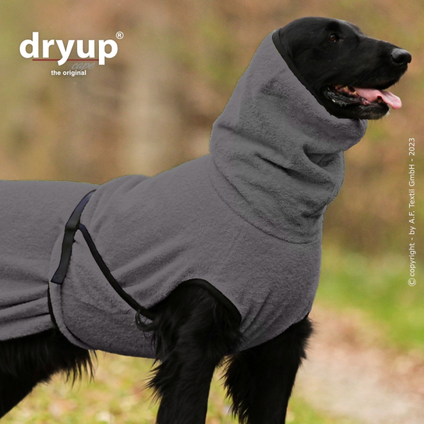DRYUP Cape Hundebademantel anthrazit