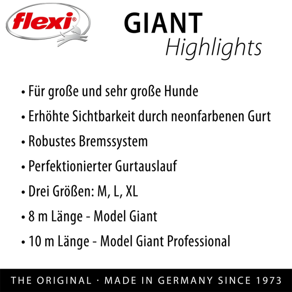 flexi Hundeleine Giant 8m, 10m