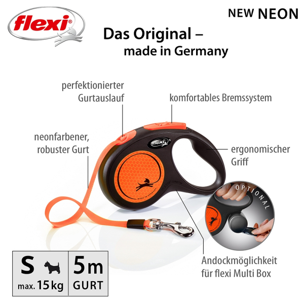 flexi Neon Gurt neonorange
