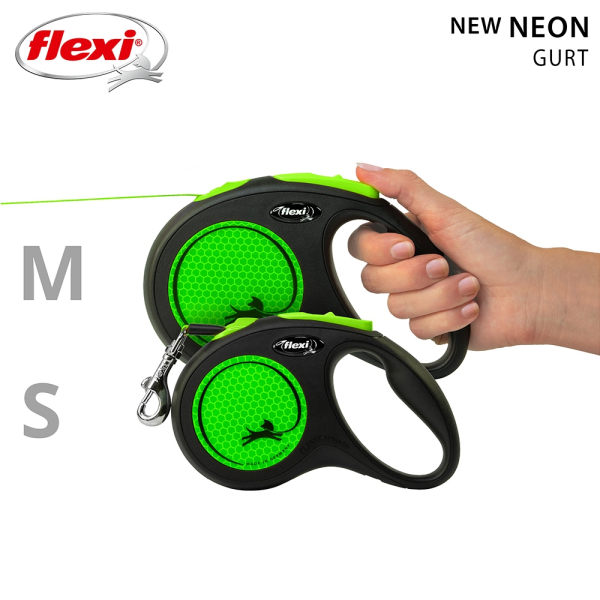 flexi Neon Gurt neongrün